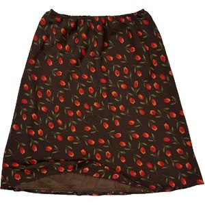 Silky Knee-Length Tulip Skirt